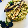 El cooksnap de Laura Cotter cuando hizo Quinoa con verduras y crujiente de calabacín.