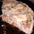 El cooksnap de Eliana Pizzo cuando hizo Tarta de arroz y pollo al verdeo.