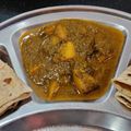 Vrinda Idnani's cooksnap of when they made Lipsmacking Spinach-Potato in Mustard oil.