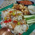 Cooksnap Mizzanem semasa beliau membuat Nasi Liwet Sunda.