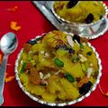Mahua Chakraborty Swami's cooksnap of when they made কেসরী ভাত (Kesari Bhat).