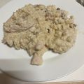 El cooksnap de Maria cuando hizo Arroz con nata, pollo y arándanos rojos.