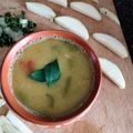 Epseeta Panigrahi's cooksnap of when they made Moong dal mango curry.