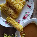 Cooksnap Norida Alias semasa beliau membuat Roti Jala.