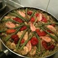 El cooksnap de Melina Di Rosa cuando hizo Paella al disco de arado (para comer de parado!).
