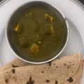 Pooja Singh's cooksnap of when they made Palak paneer.
