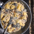El cooksnap de juantxo cuando hizo Pasta con salsa de setas.