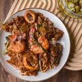Cooksnap MinSha semasa beliau membuat Penang Char Kuew Teow.