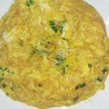 Cooksnap-ul lui Camelia Bunea atunci când a preparat Tortilla cu ceapă verde și jumări.