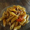 El cooksnap de Samanta cuando hizo Fideos salteados con pollo.