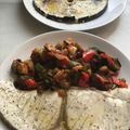 El cooksnap de @tesa.cuina cuando hizo Pez espada con verduras asadas y huevo escalfado.