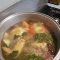 El cooksnap de Felipe roman cuando hizo Caldo de Pollo con verduras.