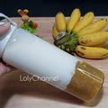 รูป Cooksnap ของ Loly Channel เมื่อเขาทำ นมกล้วยเกาหลี 🍌🍌 Fresh Banana Milk (no-heat)