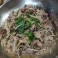 林嘉貞 的 簡單的家常菜料理-金針菇炒絞肉 cooksnap