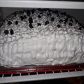 El cooksnap de Ana Soraire cuando hizo Merengue suizo con batidora eléctrica de mano.
