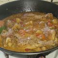 El cooksnap de Julio Oscar Grisafi cuando hizo Pollo a la portuguesa.