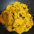 Cooksnap shima semasa beliau membuat Butter prawn salted egg.