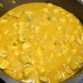 El cooksnap de Viviana Zavala cuando hizo Pechuga de pollo al curry.