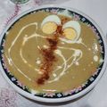 El cooksnap de Luli Porto cuando hizo Sopa crema de arvejas.