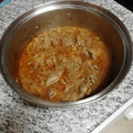 El cooksnap de Coral Simon cuando hizo Higaditos de pollo encebollados.