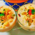 Veena Chopra का कुकस्नैप जब उन्होंने फ्रूट क्रीम (fruit cream recipe in Hindi) बनाया था।