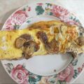 El cooksnap de Rita cuando hizo Omelette de claras de huevo y champiñones.
