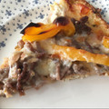 El cooksnap de Irene-Guirao cuando hizo Pizza de coliflor con carne picada de pollo.