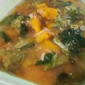 Cooksnap cherita lensa semasa beliau membuat Labu Kuning Tumis Belacan Bersama Pucuk Manis.