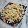 Mrs. Rashid's cooksnap of when they made Thai style beef noodles.