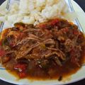 El cooksnap de María cuando hizo Carne mechada estilo Canario.