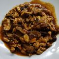 El cooksnap de Francisco Javier Montero Garcia cuando hizo Pollo con almendras con Monsieur Cuisine o Thermomix.