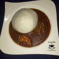 Princess Amrah's cooksnap of when they made Tuwon masara miyar dried okro.