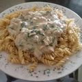 El cooksnap de Franklin Bucán cuando hizo Pollo trozado con salsa blanca light.