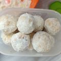 Cooksnap dari Bunda Alisha untuk resep Cheesy Snow Ball Lumer (putri salju lumer)