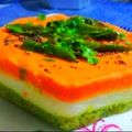Neeta kamble का कुकस्नैप जब उन्होंने तिरंगी मिनी ढोकला (tirangi mini dhokla recipe in Hindi) बनाया था।