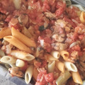 El cooksnap de Charly Veron cuando hizo Salsa rápida de mejillones para acompañar pastas compradas.