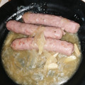 El cooksnap de Silvia Rubio Alonso cuando hizo Salchichas al vino.