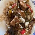 El cooksnap de Nora Mouta cuando hizo Verduras salteadas con pechugas.