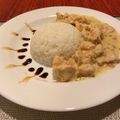 El cooksnap de Ana Fernández cuando hizo Strogonof de pollo con arroz frito.
