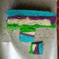 Cooksnap dari Riadi ptra1 untuk resep Bolu Lapis Taro Kukus