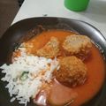 El cooksnap de René Román cuando hizo Albóndigas en salsa de chipotle.