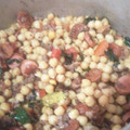 El cooksnap de Percy Bobbio cuando hizo Garbanzos Guisados con Espinaca Tocino y Pimientos Rojos!.