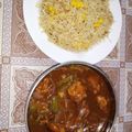 Fatima Rais's cooksnap of when they made Chicken manchoorian AndChicken fried rice.