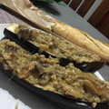 El cooksnap de Emilio RR cuando hizo Risotto de Berenjena con miel.