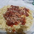 El cooksnap de RhA Lena cuando hizo Macarrones con chorizo y jamón.