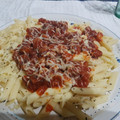 El cooksnap de RhA Lena cuando hizo Macarrones con chorizo y jamón.