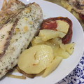 El cooksnap de Marieta cuando hizo Lubina al horno.