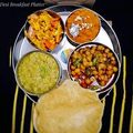 Umme Yousuf's cooksnap of when they made Halwa poori platter.