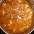 El cooksnap de Deborah cuando hizo Congrio con fideos.