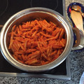 El cooksnap de Eva Nicolás Soler cuando hizo Macarrones con paté y chistorra.